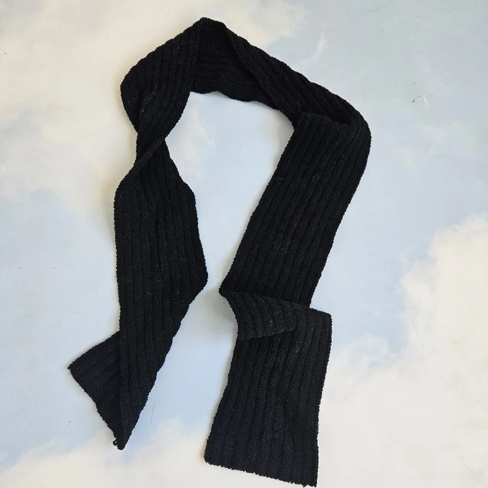 H&M Men's Black Ribbed Scarf